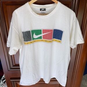 Vintage Nike Court Tennis Center Swoosh Tee Shirt made in the U.S.A.